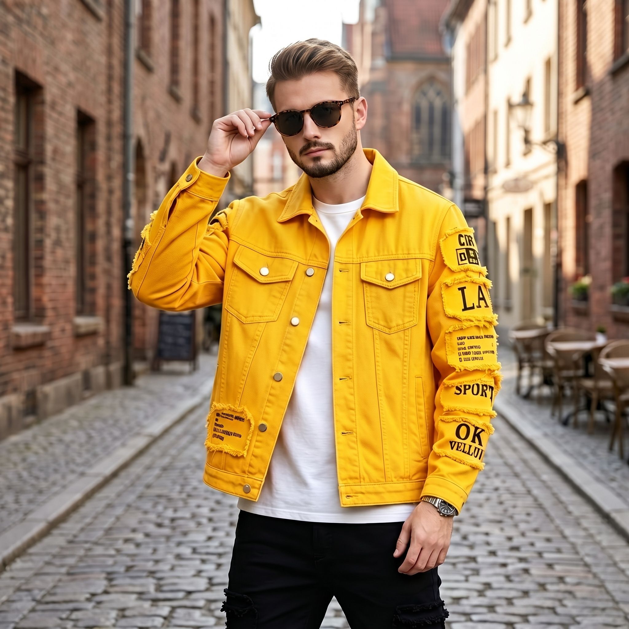 Giacca di jeans da uomo in sti - Streetwear Brand Denim recensione e prezzo
